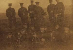Bramshot m. gun detachment I am on right does it look like I was getting [too fat] on army chuck 1916 fall Laurie